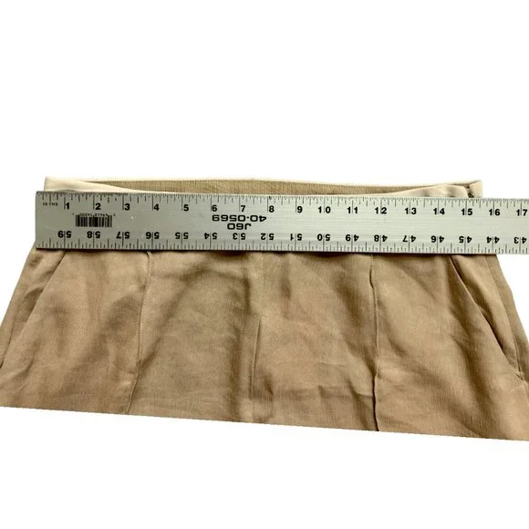 La Ligne Women's Size 10 Lizzie Side Viscose Linen Silk Pant Khaki NWT - Picture 9 of 9